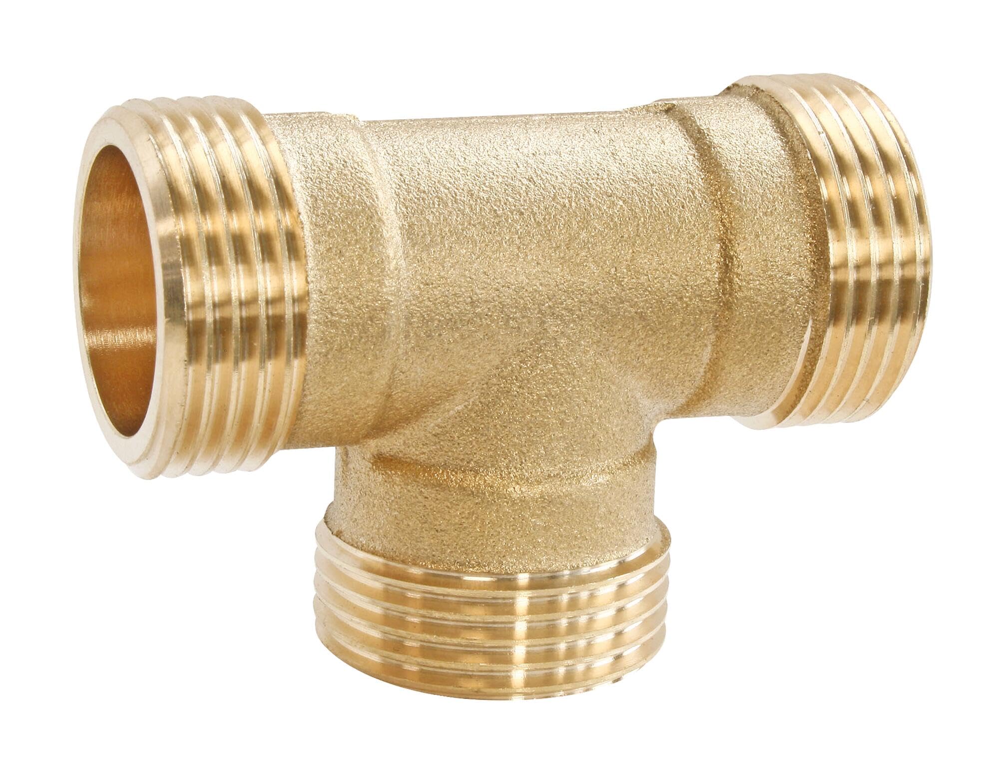 SOMATHERM FOR YOU - Latón Tee tornillo - Male Triple 20/27 - Bolsa de 2 piezas