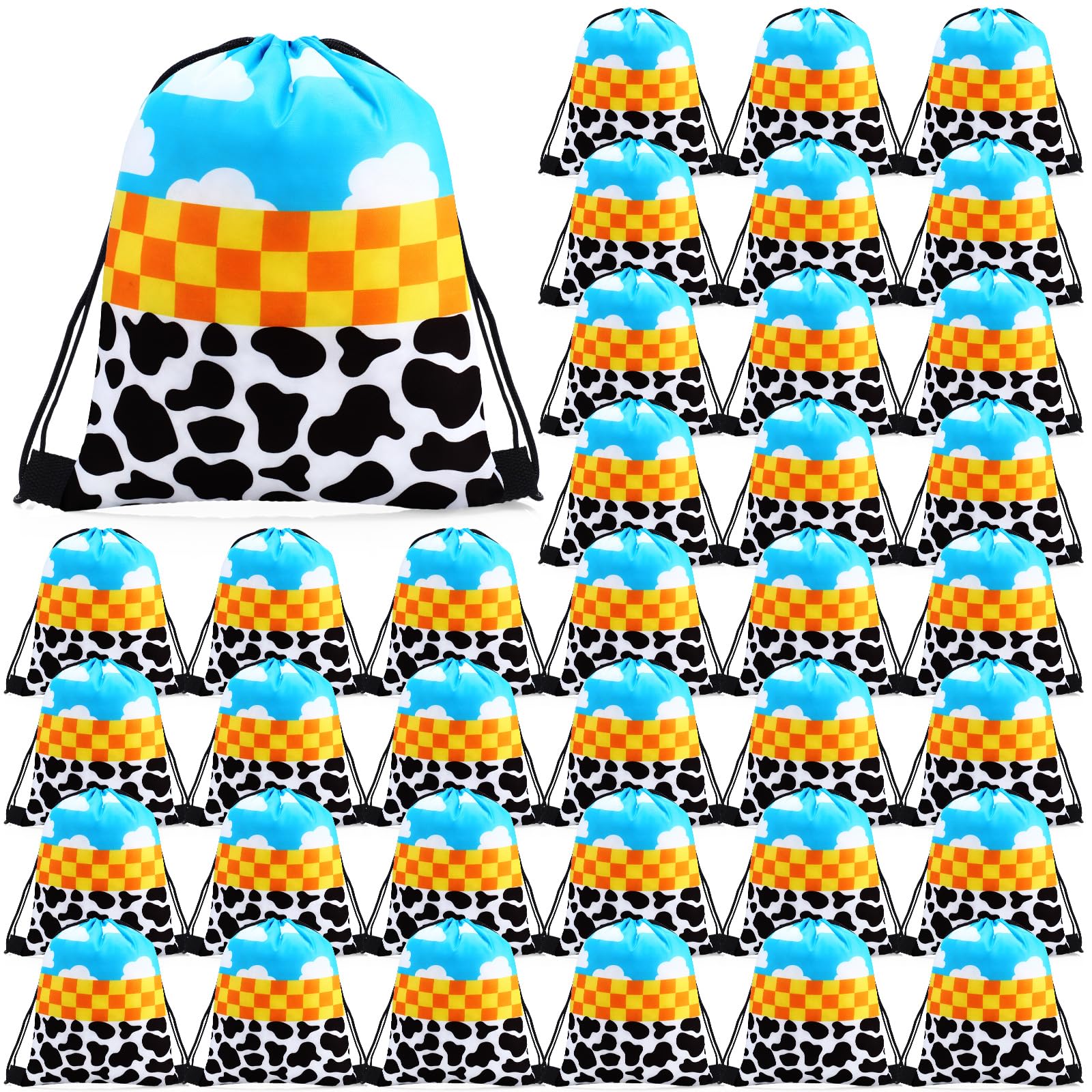Abbylike 36 Pcs Cartoon Party Favor Drawstring Bags Birthday Gifts