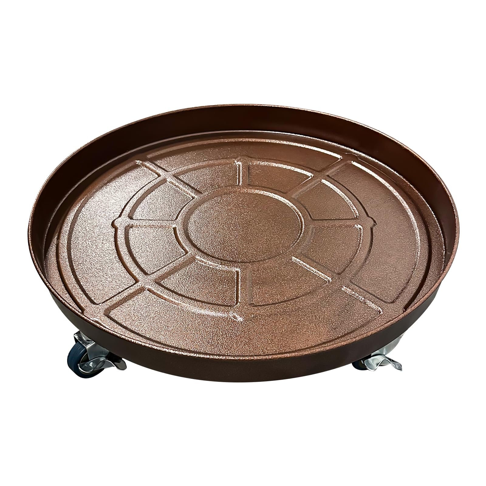 Kaoolaa Plant Caddy with Wheels 20 Inch Heavy Duty, Easy Assembly and Versatile Use for Your Indoor and Outdoor Plant Stand(1PACK, Bronze)
