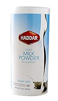 Vista 1 de Haddar Leche en polvo kosher, recipiente resellable de 10 onzas, leche seca en polvo sin grasa, Cholov Yisroel