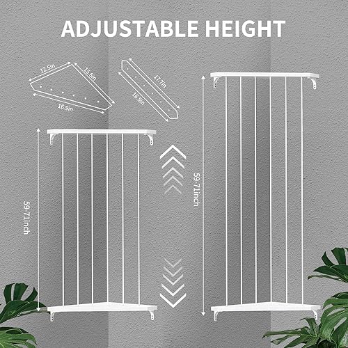 Miniatura 6 de Estante de madera suave de almacenamiento de animales de peluche con longitud ajustable, soporte grande para juguetes de peluche de esquina para