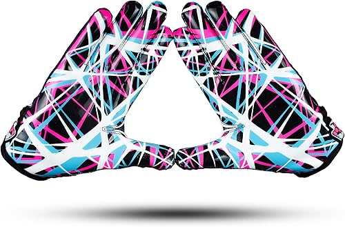 Miniatura 2 de TAQCHA - Guantes de fútbol Jester Cross Eyes - Guantes de fútbol para adultos con agarre pegajoso - Tallas para adultos y jóvenes