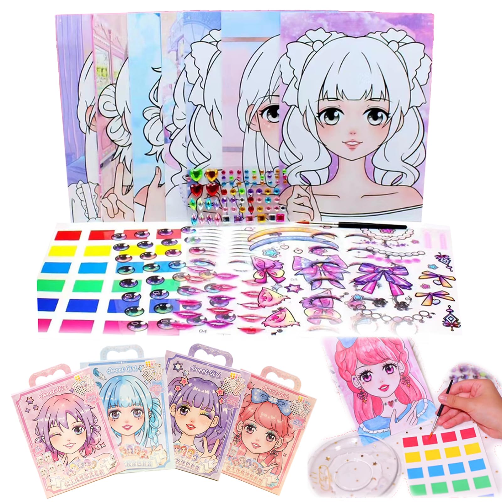 Amazon | TK.teck プリンセスメイクアップ ぬりえ 塗り絵 女の子