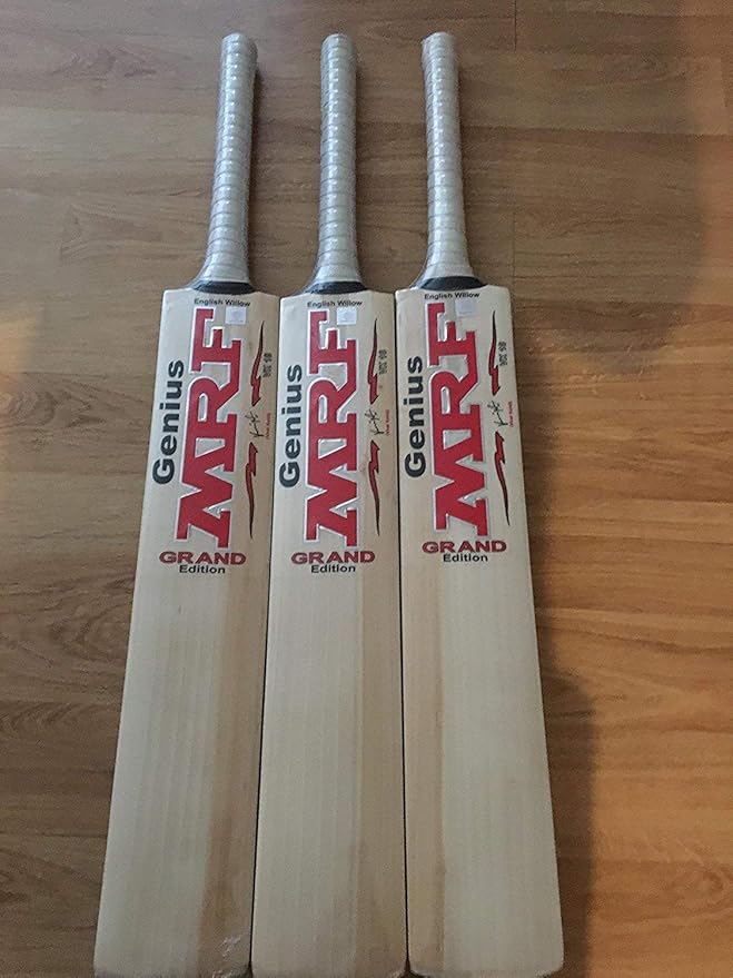 ALLY SPORTS MRF 3D Embosed Cricket bat Custom Made Sticker Set English Willow
