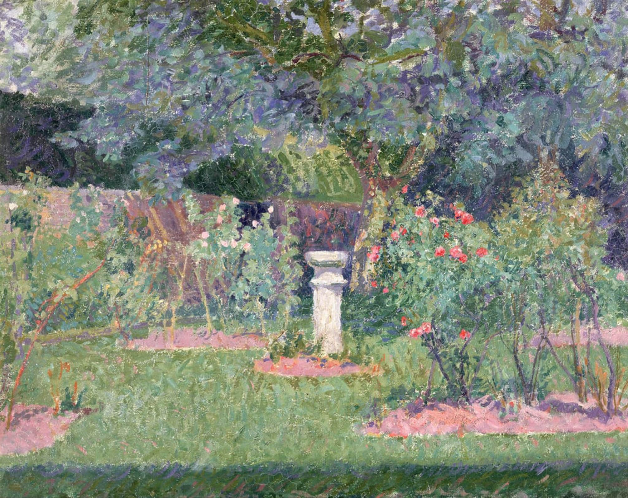 ARTXLXXBN Famous Prints Artwork Pictures Poster Painting Art the Garden by Spencer Frederick Artwork Landscape Pictures for Home Decor 60x90cm