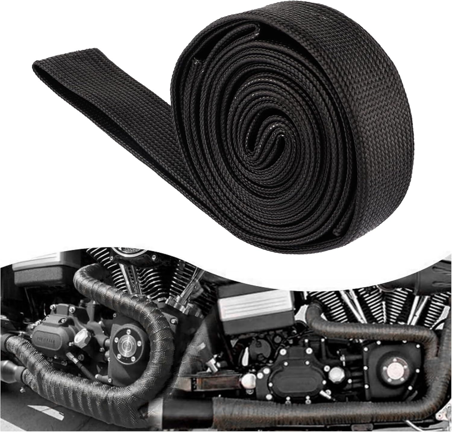 Wire Heat Shield 9.8Ft 1/2" ID x 10' Spark Plug Wire Heat