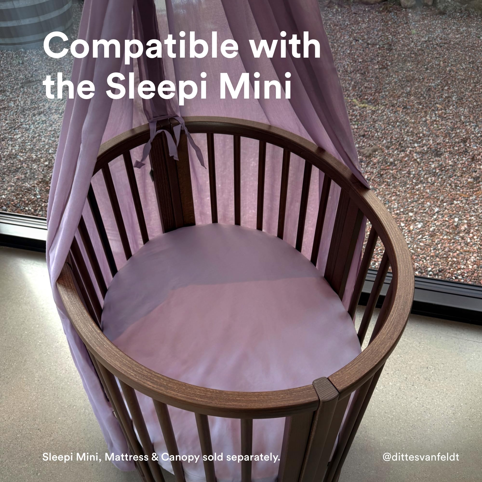 Amazon.com - Stokke Sleepi Mini Fitted Sheet V3, Lavender
