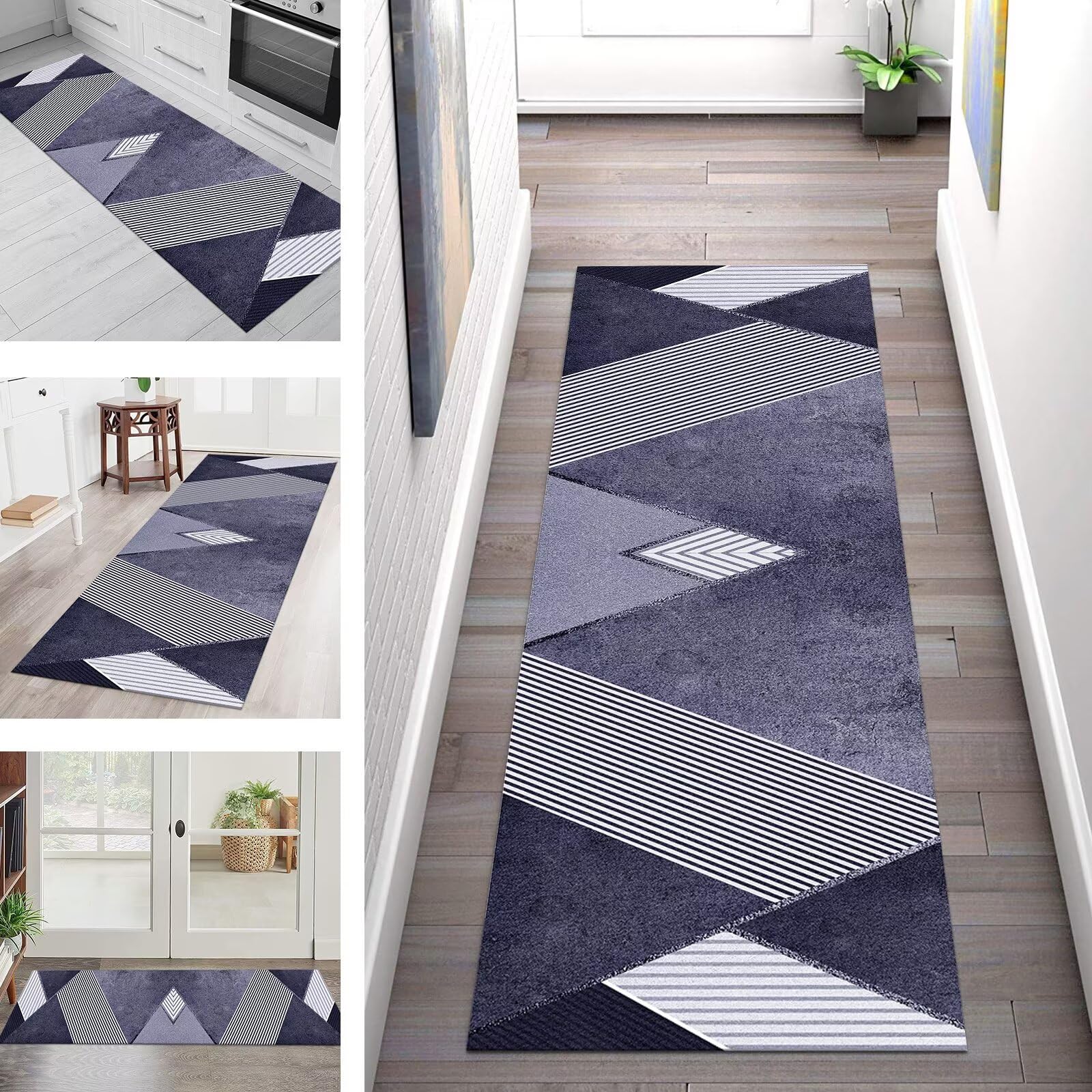 Tapis de couloir pour chambre et salon créant une ambiance vintage cosy