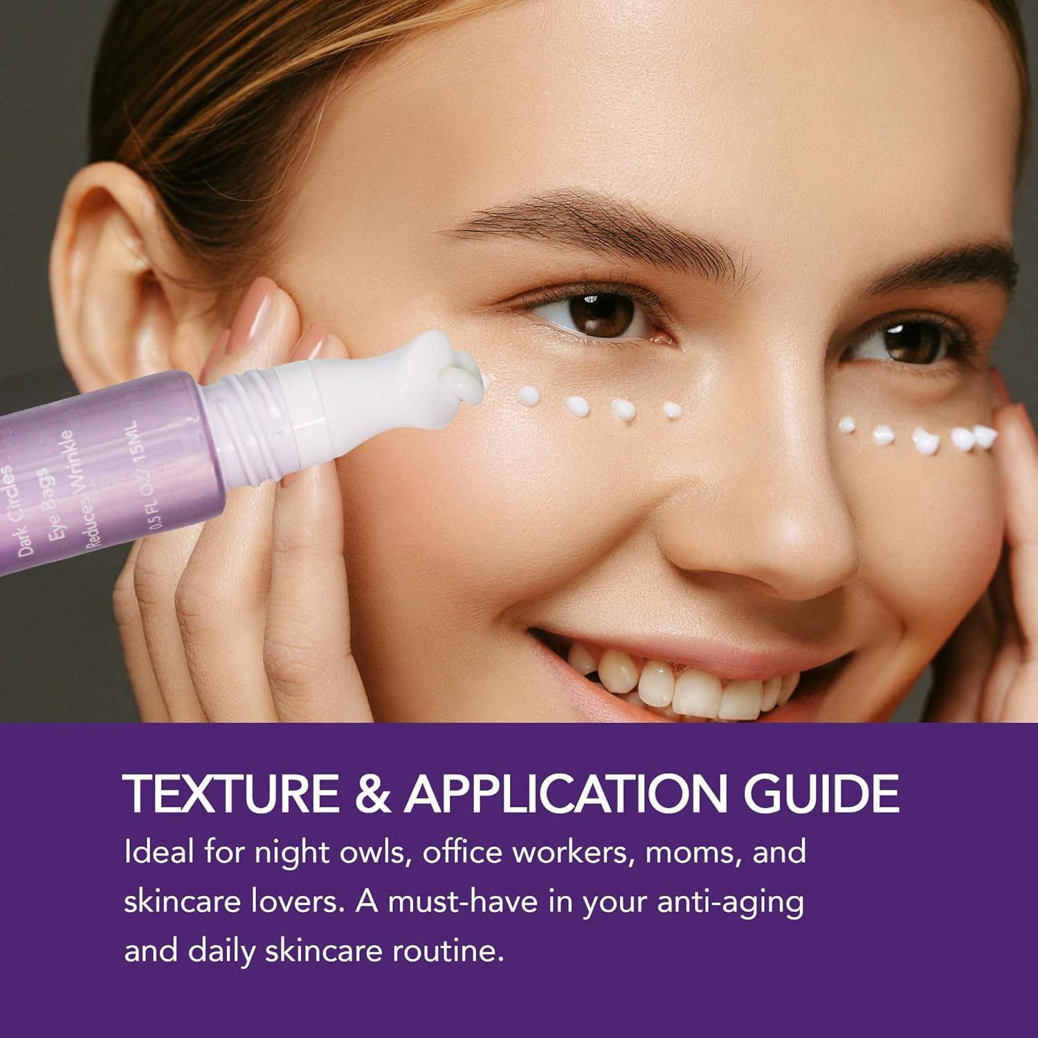 Caffeine Eye Cream- Under Eye Brightener Retinol Eye Cream For Dark Circles Puffiness Wrinkles- puffy eyes treatment for women (15g)