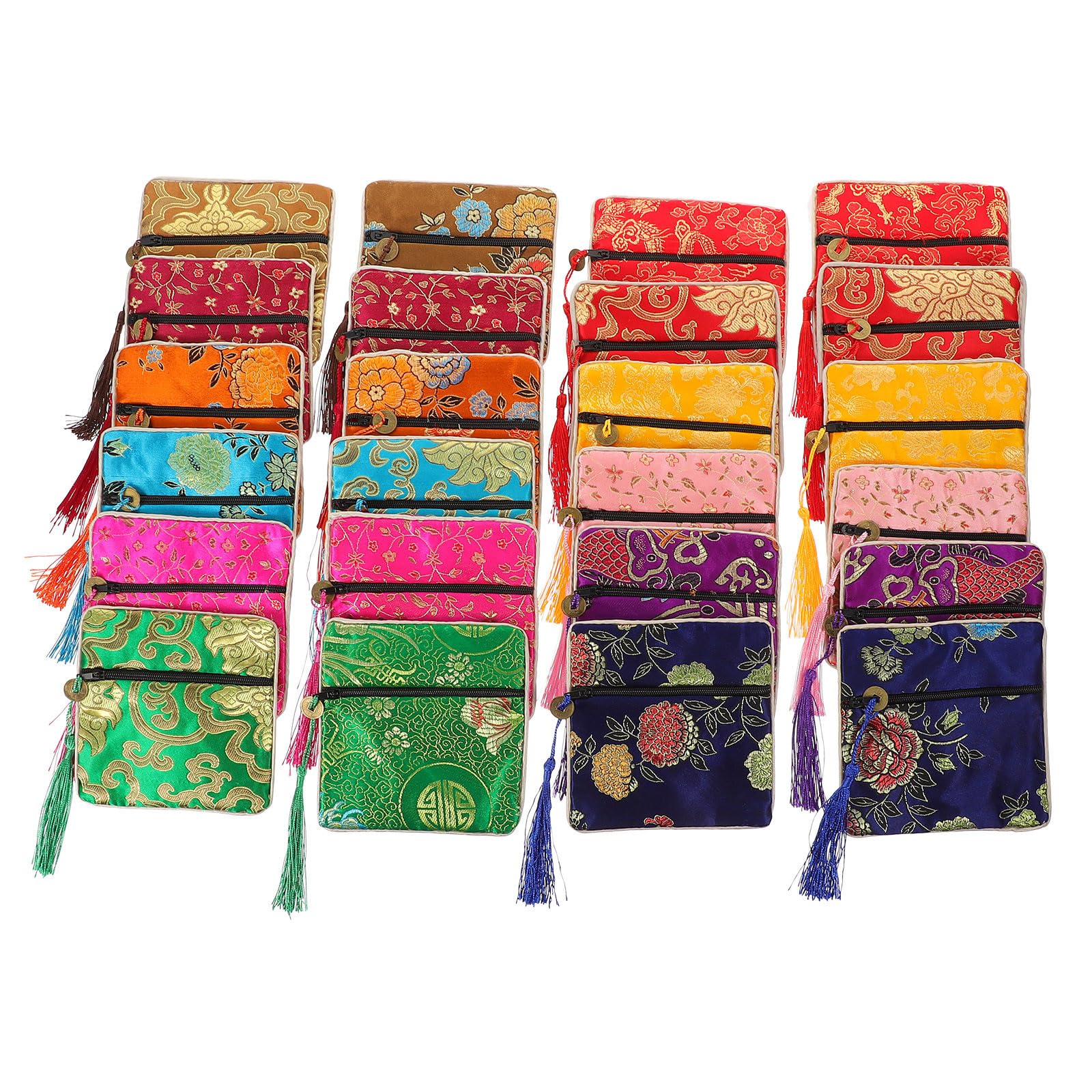 Evita enredos con las bolsas para organizar pulseras y joyas de brocado fino