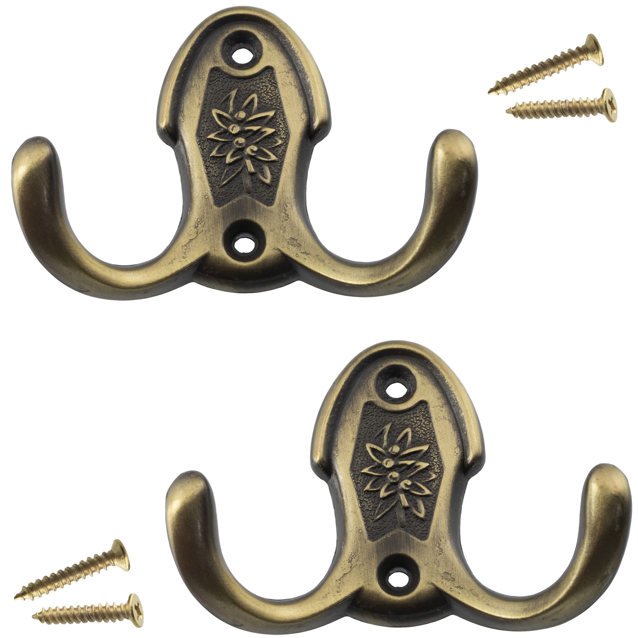 Set 5 Ganci Tripli Da Parete Aerzetix - In Metallo Argento Opaco Per Bagno, Cucina, Corridoio - Foto 7