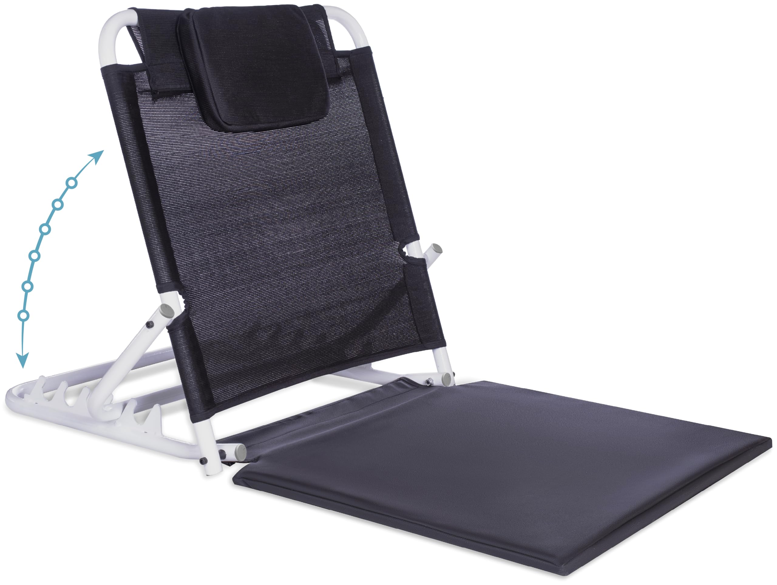 Sponsored Ad - FOVERA Adjustable Hospital Back Rest for Use on Bed, Back Support for Patient at Home, Multifunction, Large Size, 5 Changeable Recline Angles, Foldable & Portable (Pack of 1)