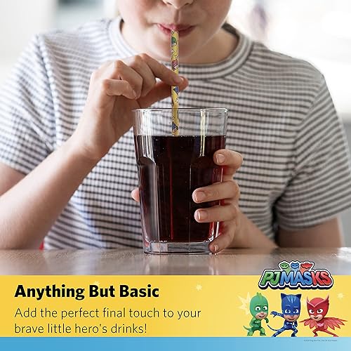 Miniatura 4 de Glad Pajitas de papel para niños, 50 unidades, pajitas de papel con diseño divertido para niños, pajitas de papel biodegradables resistentes,