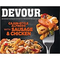 Vista 1 de Devour Alfredo estilo cajún con salchicha y pollo congelado (caja de 10 onzas)