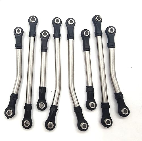 Miniatura 6 de Juego de eslabones de suspensión de chasis de liquidación de acero inoxidable y eslabones de dirección para TRX4M piezas de actualización 118 RC