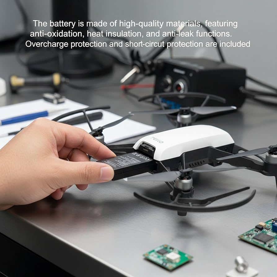 Amazon | Ryze Tech DJI Tello バッテリー用 1100mAh 3個 + USB Speed