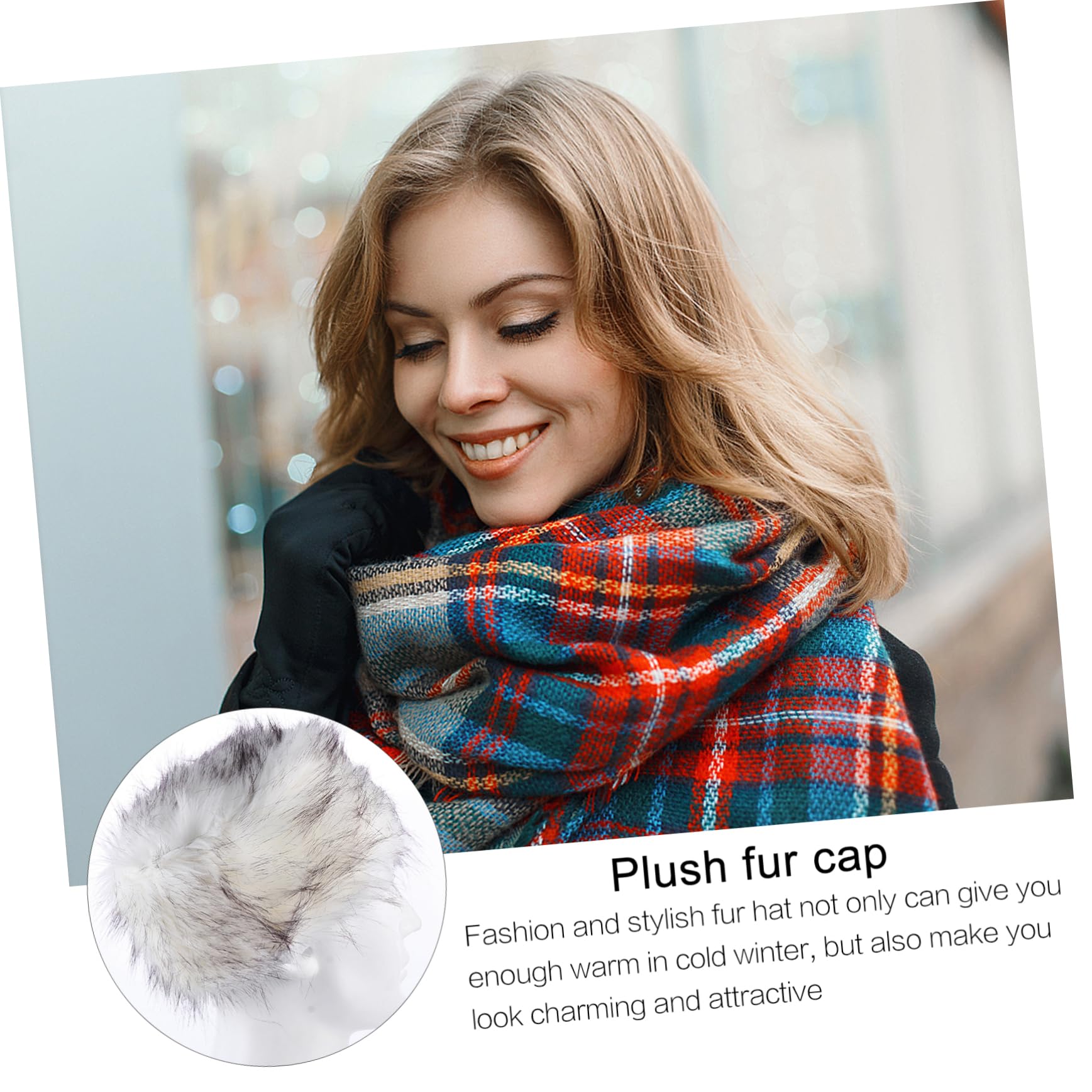 GALPADA 3pezzi Cappello Faux Fur per e Ragazze Accessorio Cappello Paraorecchie per e