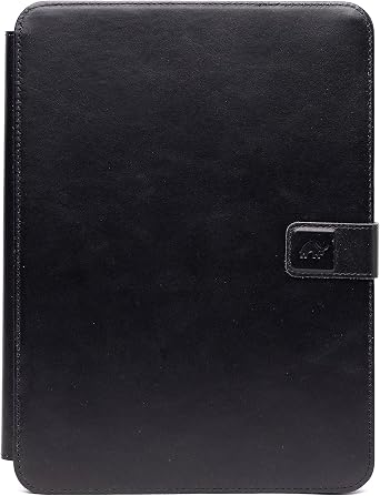 Premium Full-Grain Leather iPad Case with Magnetic Adjustable Stand, Auto Sleep/Wake, iPad Pro 11", Black Edition