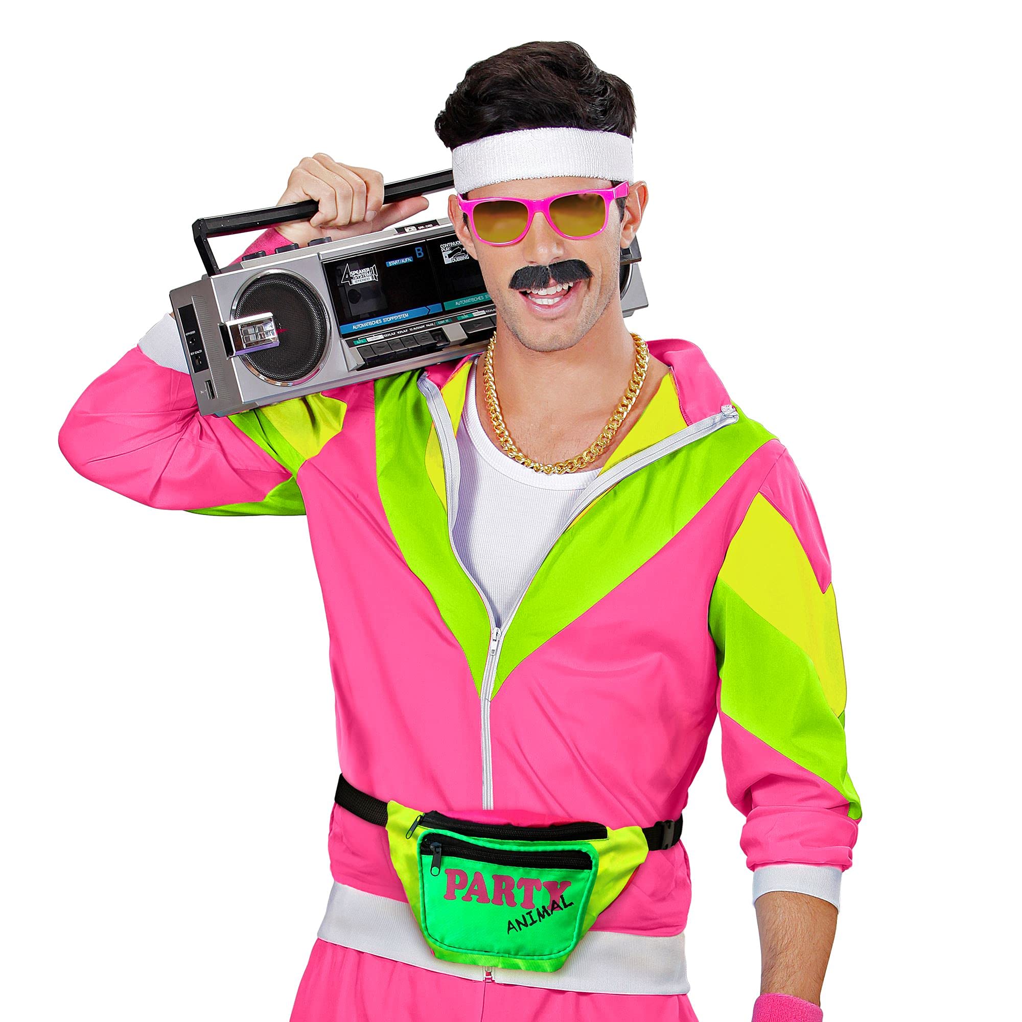 Widmann 01210 80s Unisex - Adult, Colourful, One Size - Image 3
