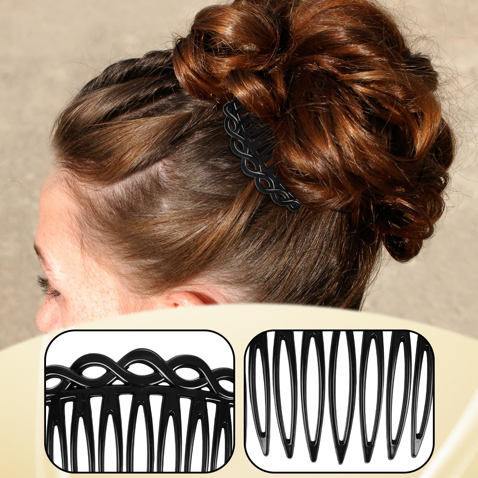 COMNICO 6 Pcs French Hair Side Combs - Image 4