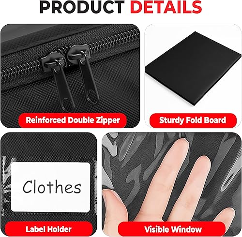 Miniatura 7 de Almacenamiento debajo de la cama con ruedas cajones enrollables debajo de la cama, contenedores de almacenamiento, organizadores de zapatos y