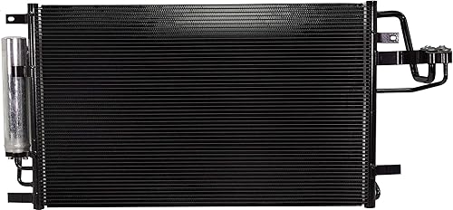 Evan Fischer Condensador de AC compatible con Kia Sportage 2005-2010, Hyundai Tucson 2005-2009 con secador receptor - HY3030133