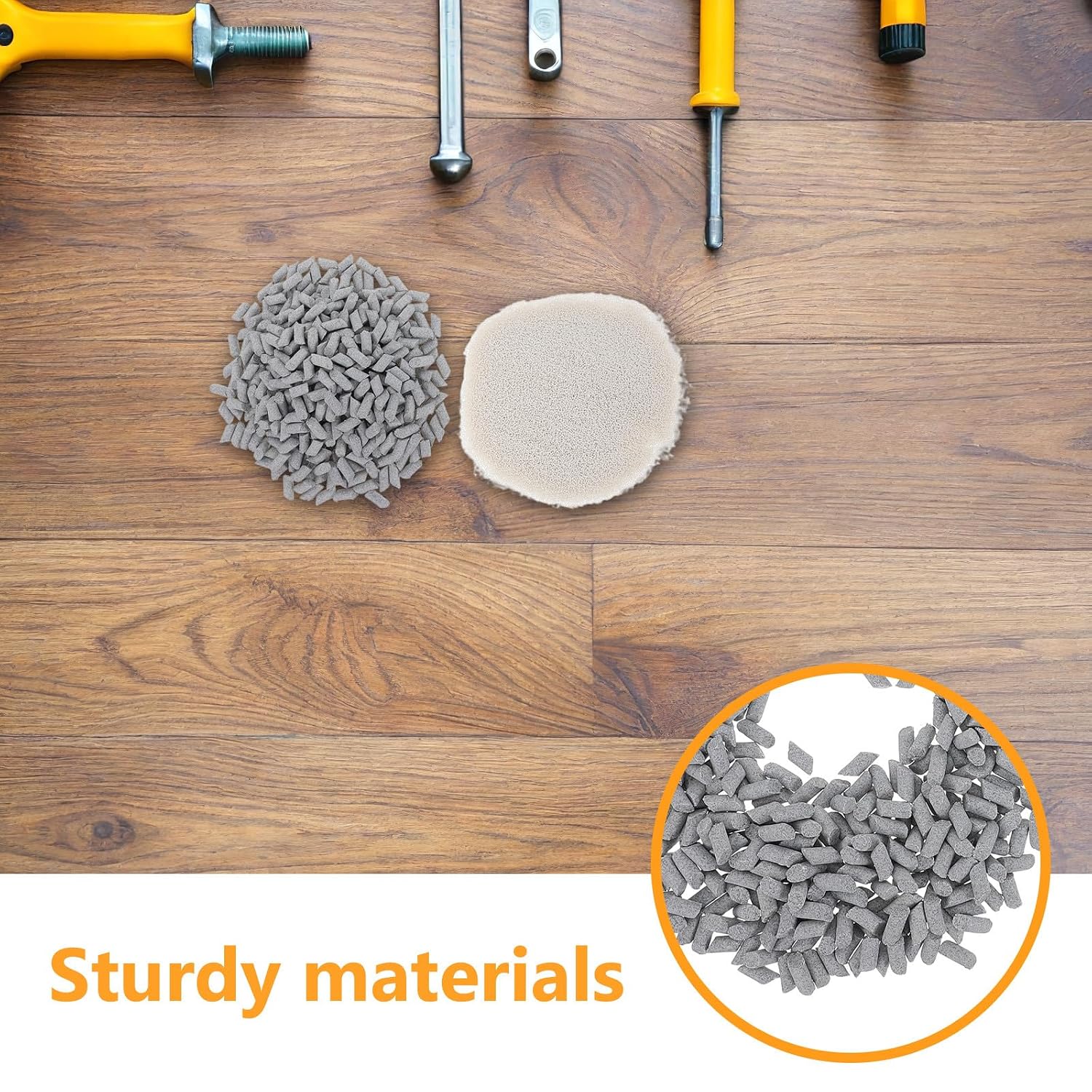 Operitacx 2 Bags Rock Tumbling Media - Stone Polishing Grit - Ceramic Tumbling Filler Media - Polish Refill Kit - Rotary Tumbler Supplies for Home Craft (1 LB/Bag