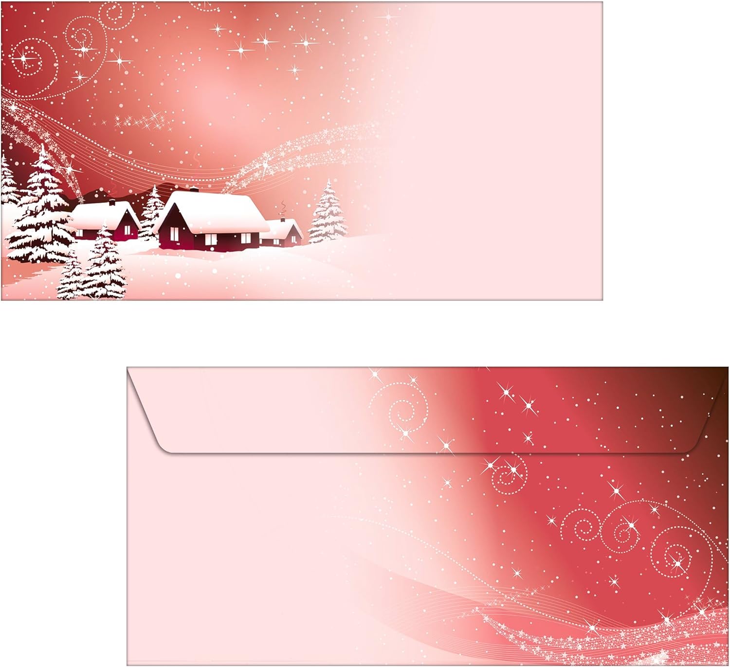 Sigel DU033 Christmas Envelopes, Silent Night, DL (4.33 x 8.66 inches), 60.8 lbs, 50 pcs.