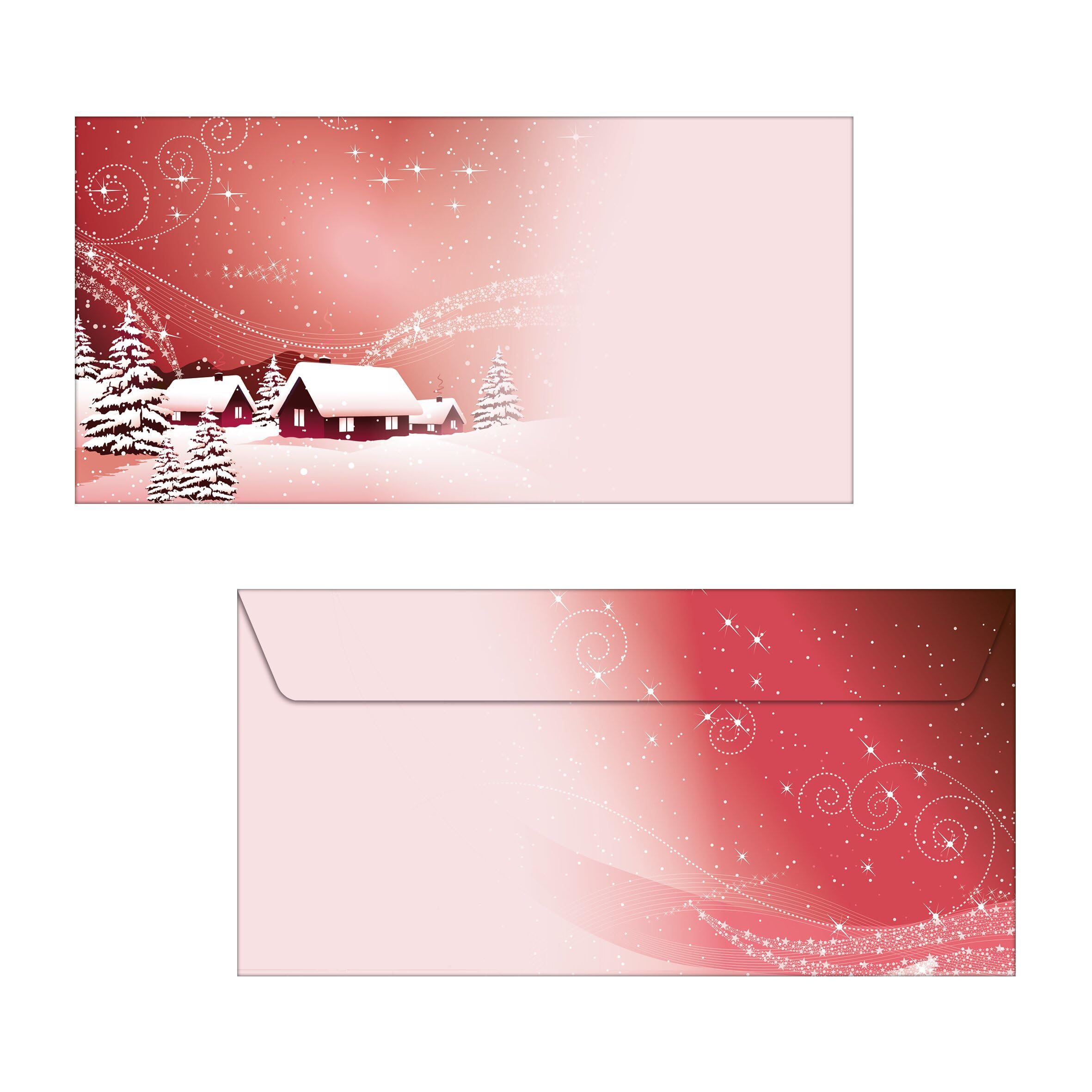 SIGEL DU033 Christmas envelopes "Silent Night", DL, without window, 90 gsm, 50 Pieces