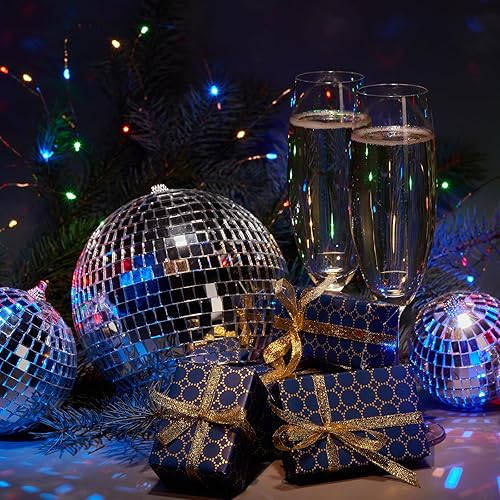 Miniatura 5 de 1000 azulejos de espejo de discoteca de 0.394 x 0.394 in autoadhesivos, hoja de azulejos de bola de discoteca de espejo plateado, azulejos cuadrados