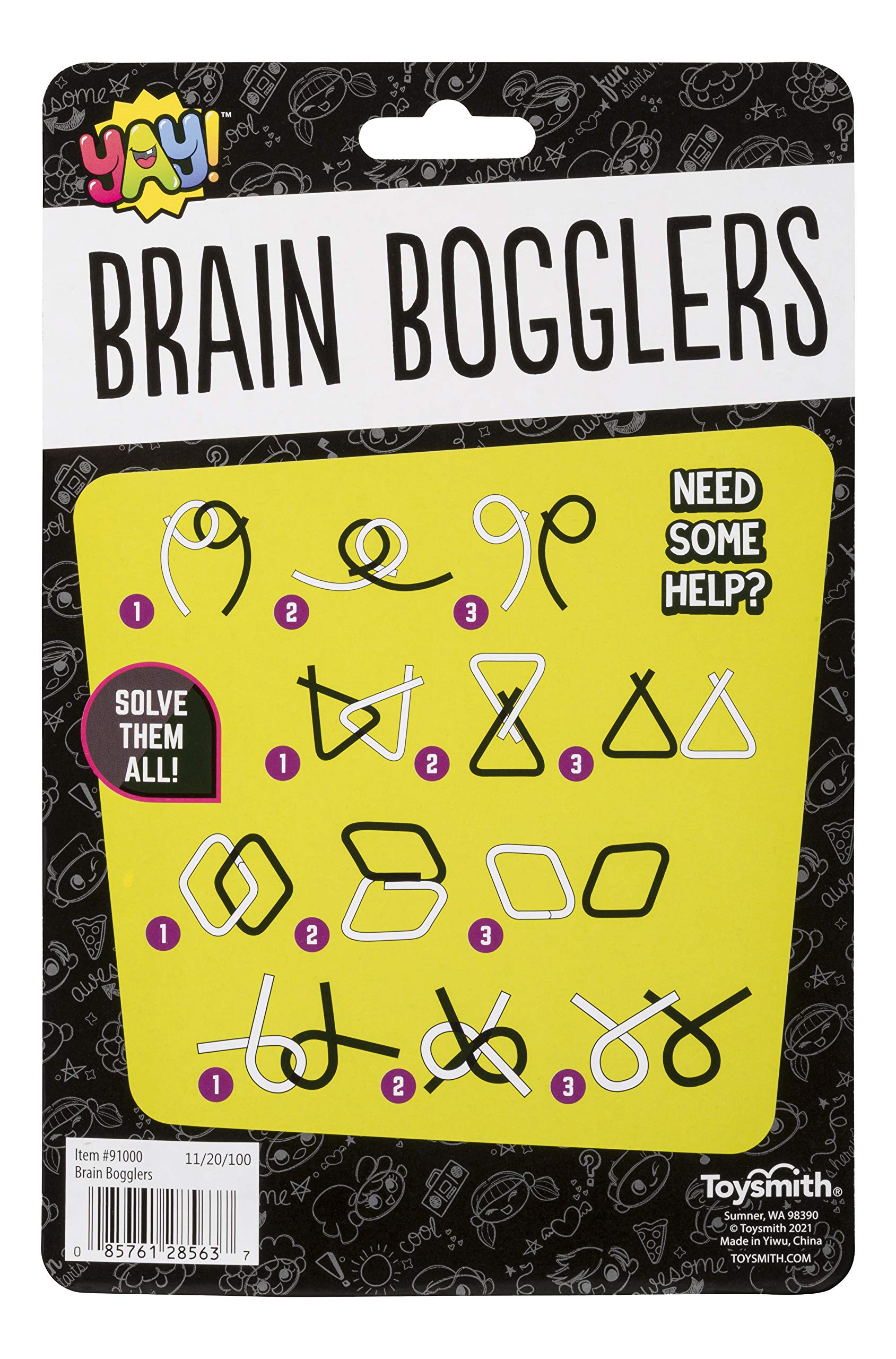 Brain Bogglers, Vier herausfordernde Puzzles, lustige Größe