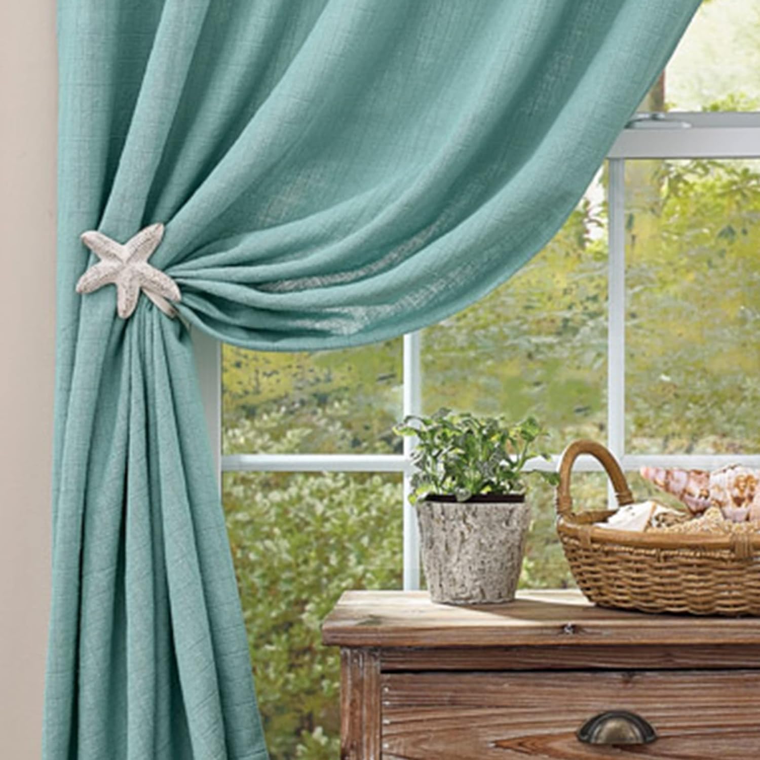 Park Designs Starfish Curtain Tie Backs