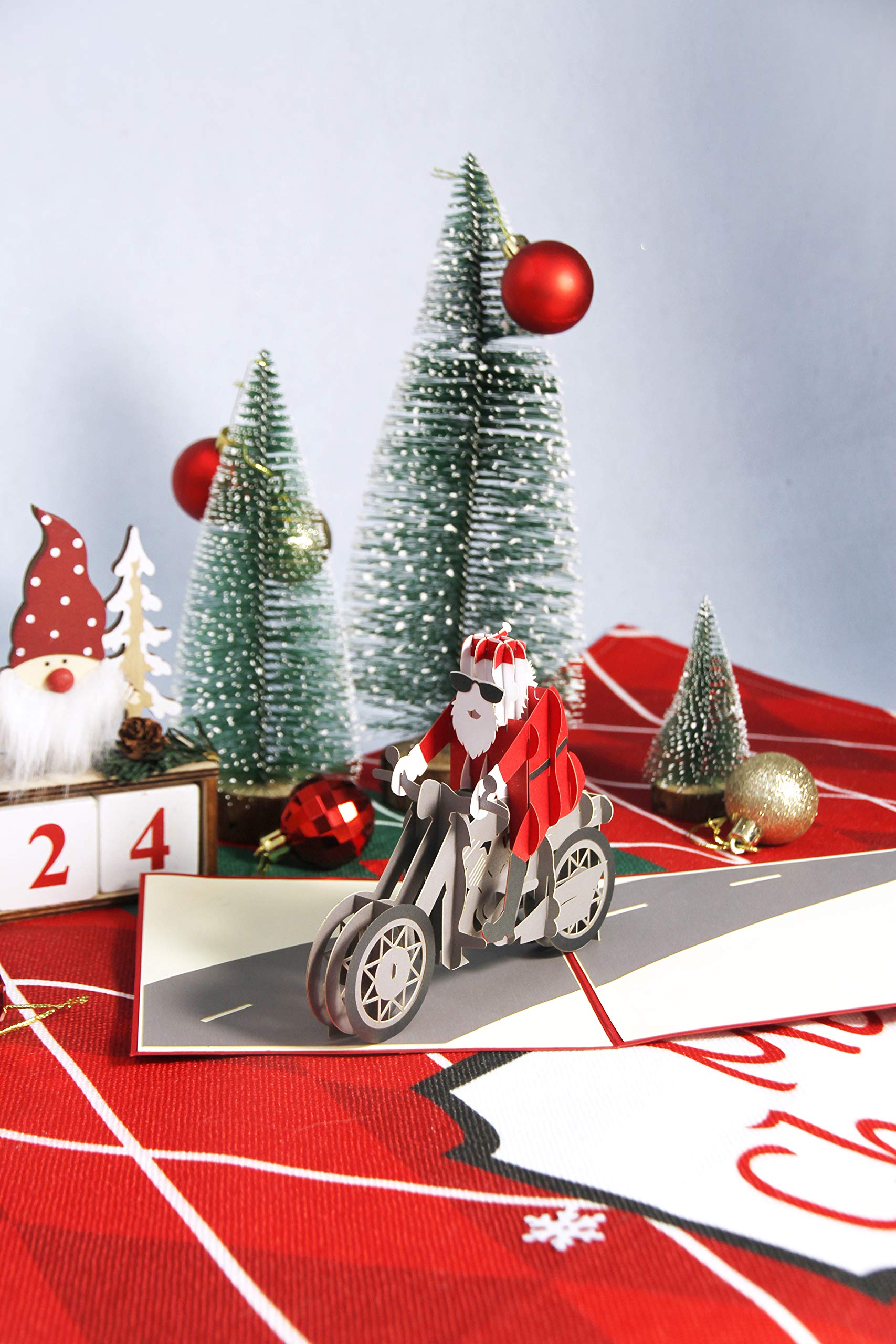 6 Pièces 3D Carte De Vœux Noel Avec Enveloppes(2), Cartes De Noël 3D