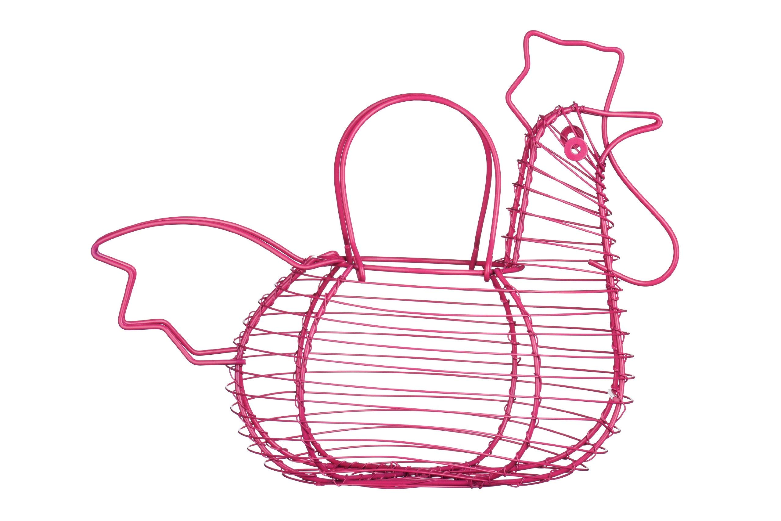 Premier Housewares 509384 Cockerel Egg Holder - Hot Pink H26 x W33 x D18cm