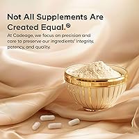 Vista 5 de Codeage Suplemento de glutatión liposomal, L-glutatión de setria reducido puro, entrega liposomal, complejo fosfolípido, pastillas de polvo