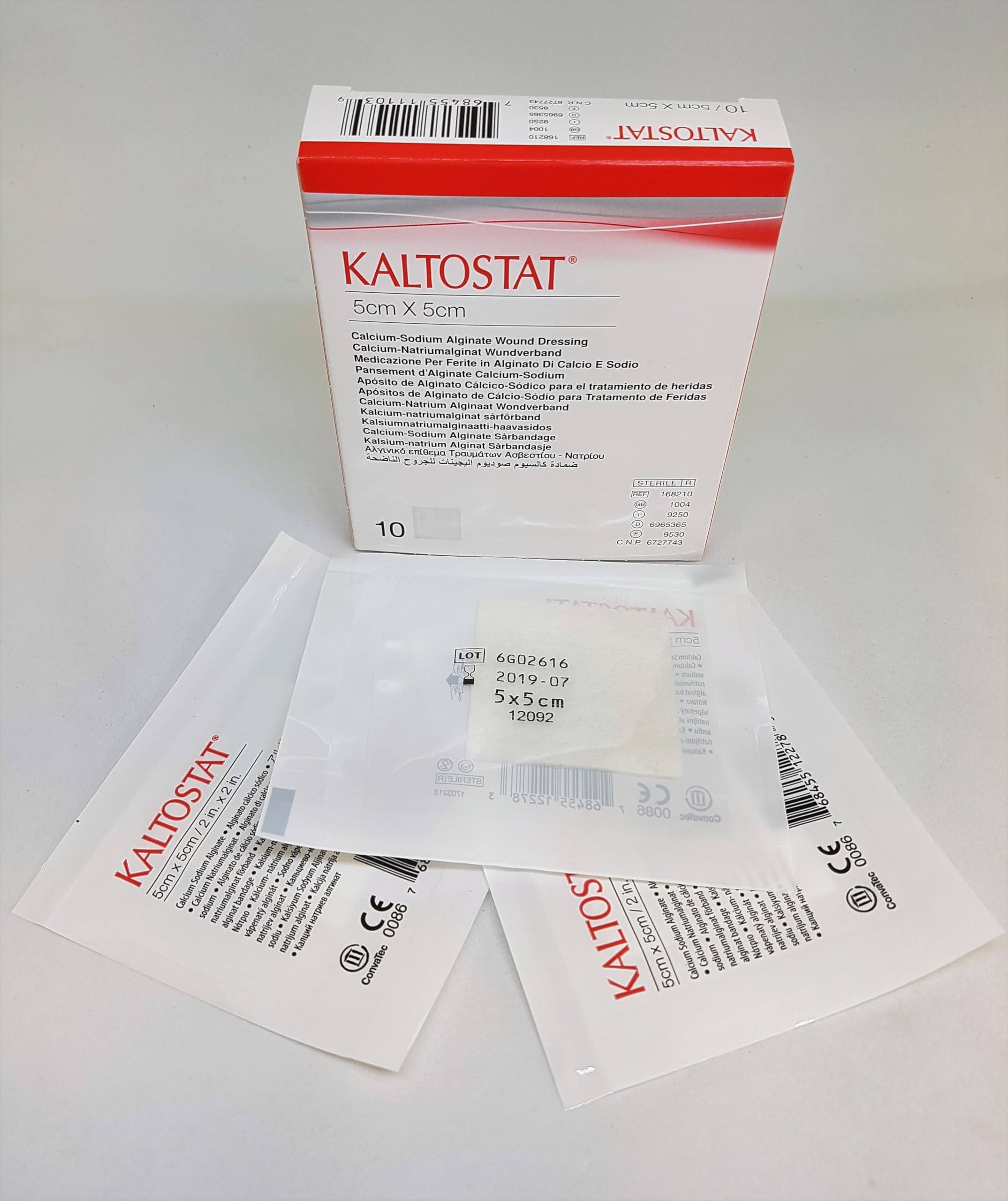 KALTOSTAT Alginate Wound Dressing - 4.5cm -4.5cm Box of 10 by Kaltostat