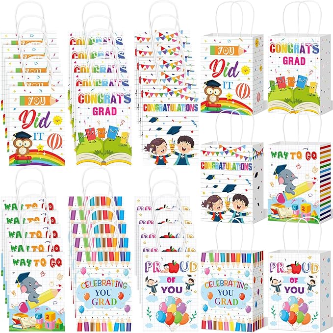Fuutreo 30 Pcs Kindergarten Graduation Gift Bag for Kid
