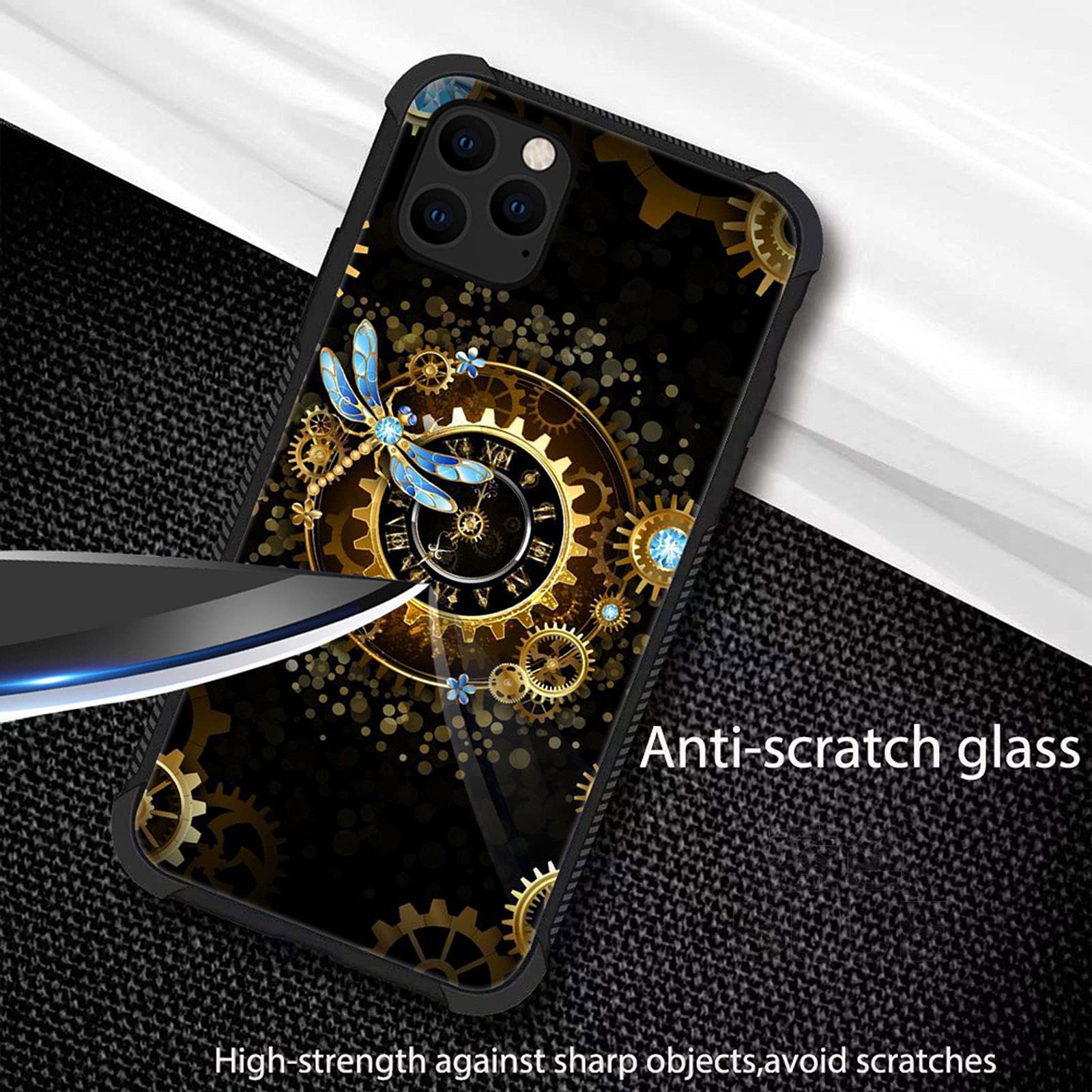 Steampunk IPhone 13 Case - Organic Glass Cover With Four Corners Protection