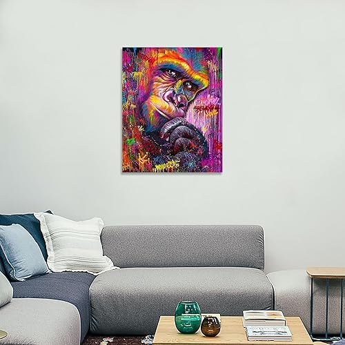 Miniatura 3 de Fokenzary Pintura por números DIY lienzo de pintura para niños o adultos principiantes con pinceles y pinturas acrílicas sin marco