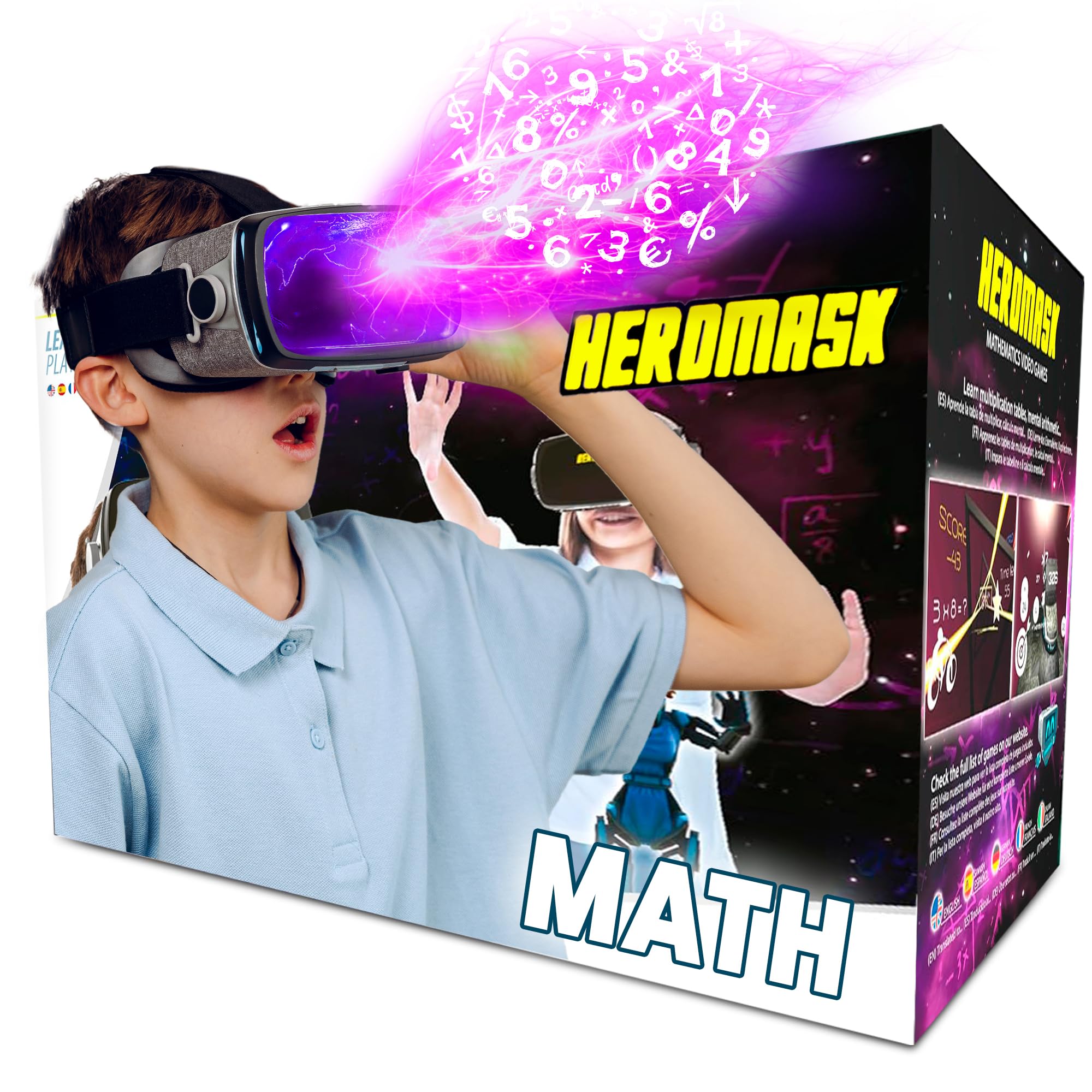 Photo 1 of Heromask Educational VR Headset for Kids 5-12, Math Games, Phone Powered