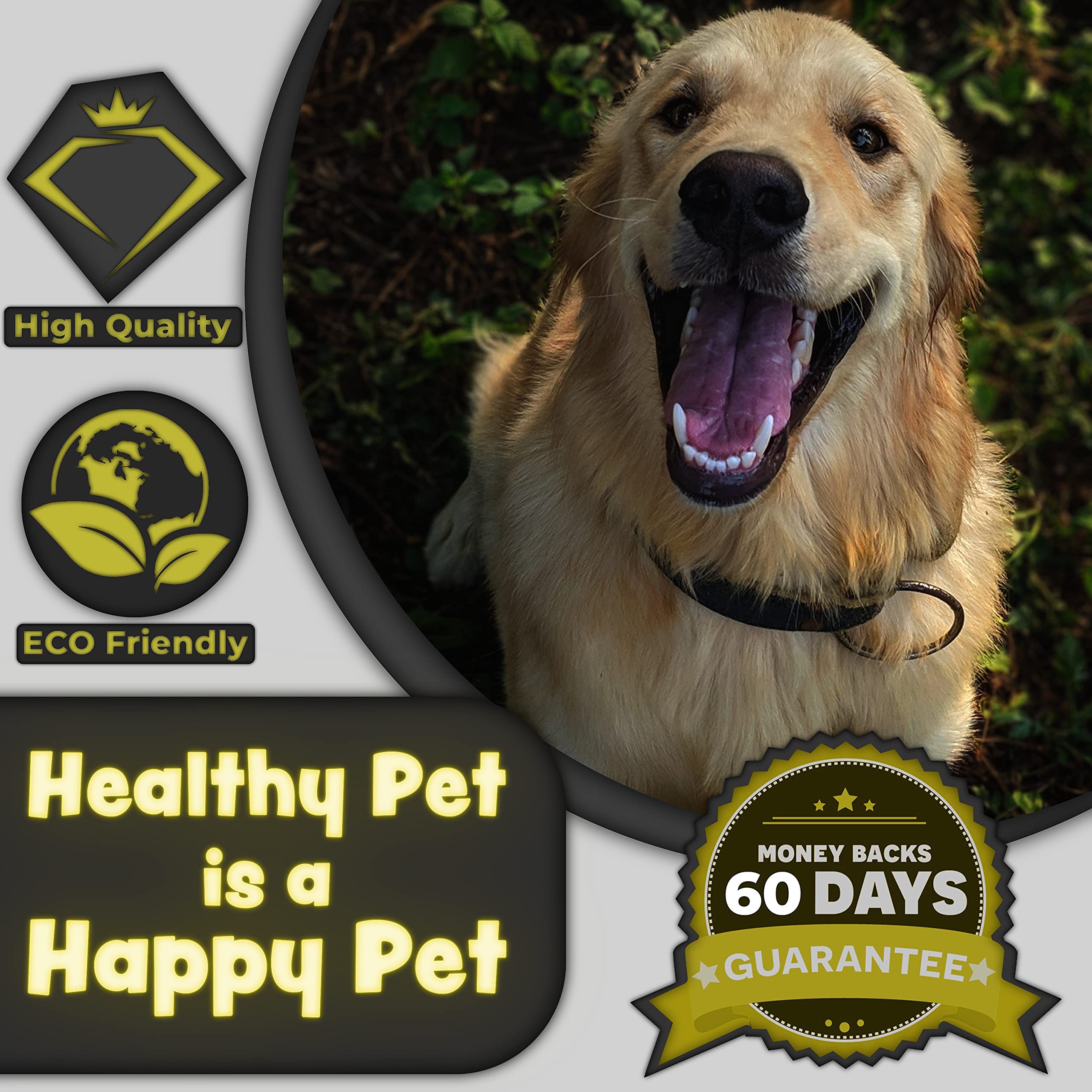H&H Pets 3 cepillos de dientes de bambú