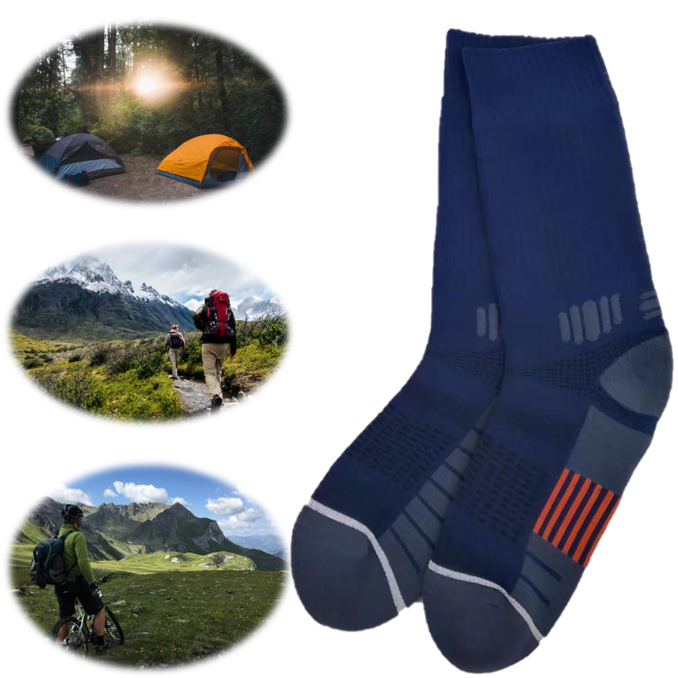 Kadem® Calcetines impermeables para deportes acuáticos, deportes de invierno, camping, pesca, senderismo, vela, rafting Wudu Mest Corap, remo, caminar, calcetines para exteriores, turquesa