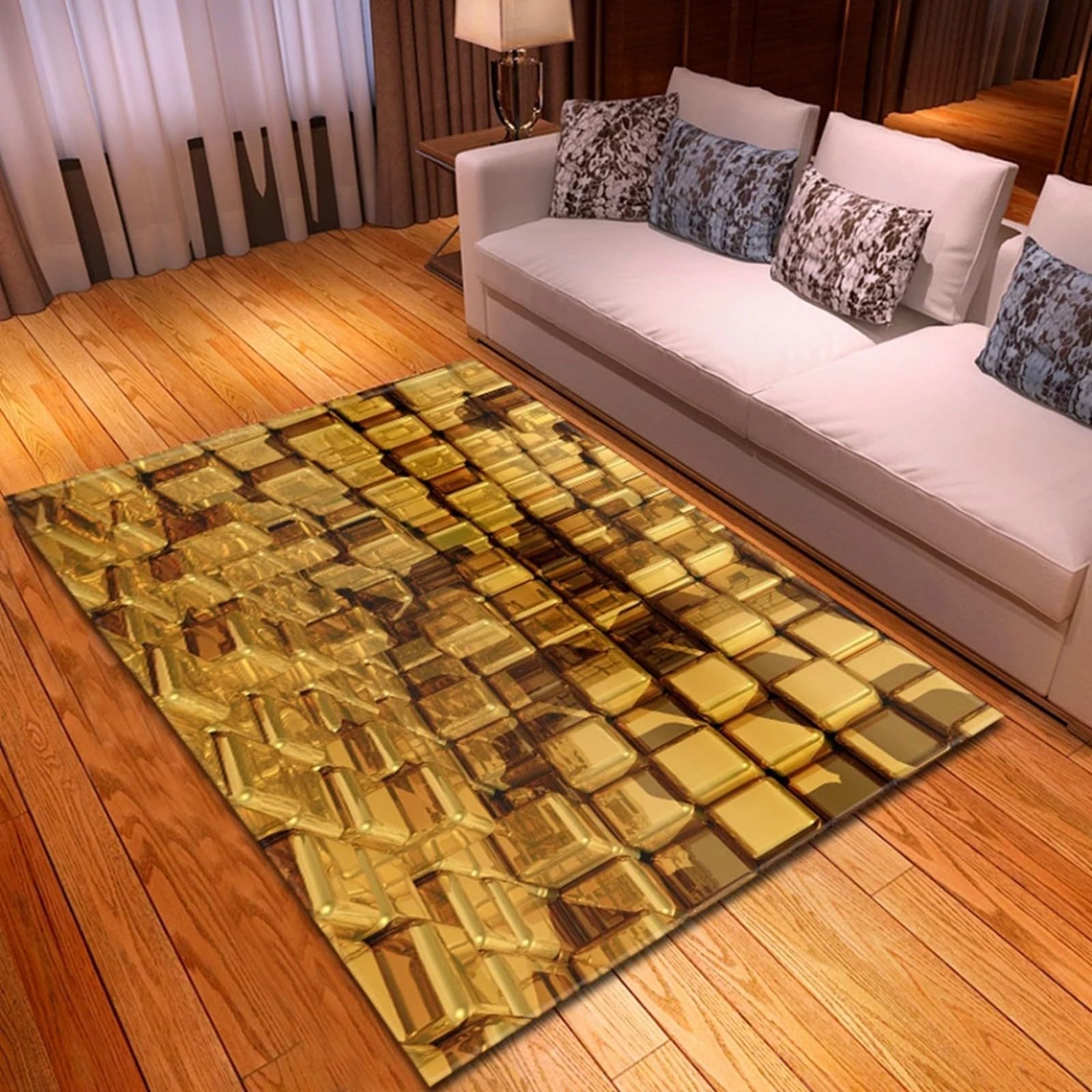 Tapis antidérapant lavable 140x200 anti-glisse pour chambre fille et garçon