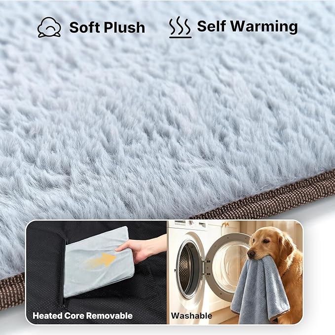 Cama Elevada para Perro con Almohadilla Térmica Grande miniatura 3