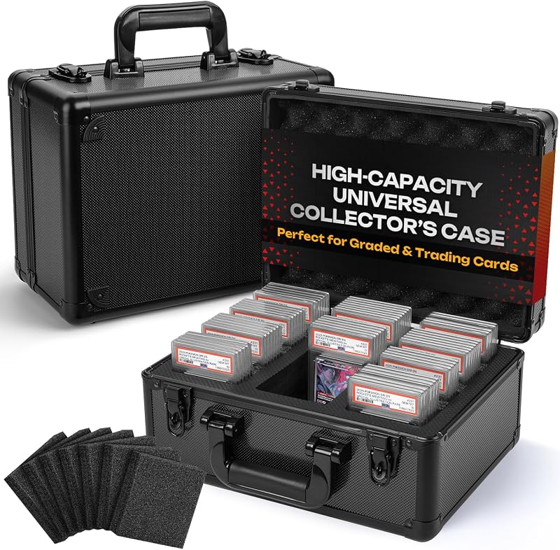 FunGuys Graded Sports Card Storage Box, Trading Card Storage Box, Trading Card Case for Pokemon, Baseball, Sports, MTG