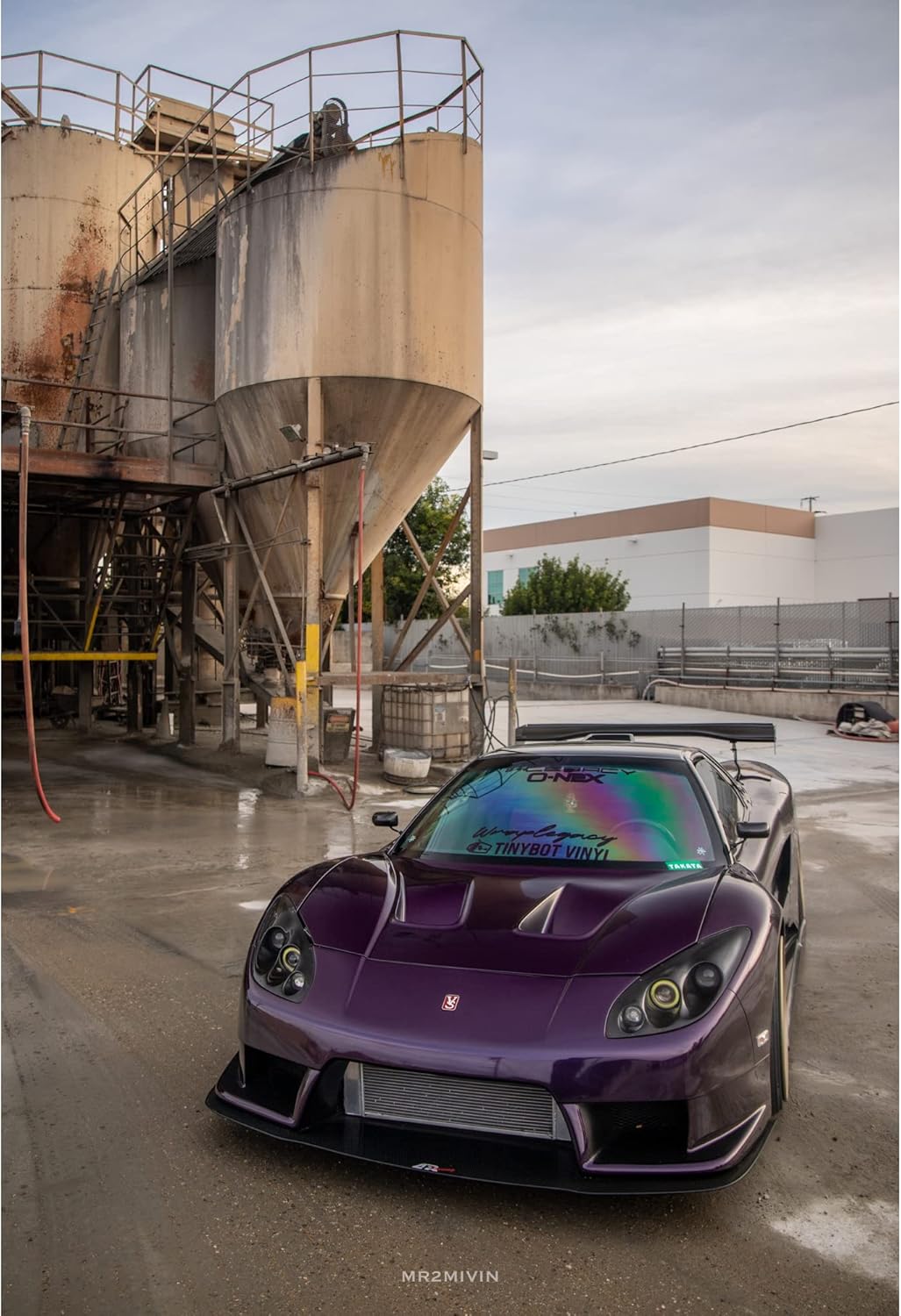 Tinybot Gloss Midnight Purple Car Wrap with Air Release Technology - 3 X 5 FT