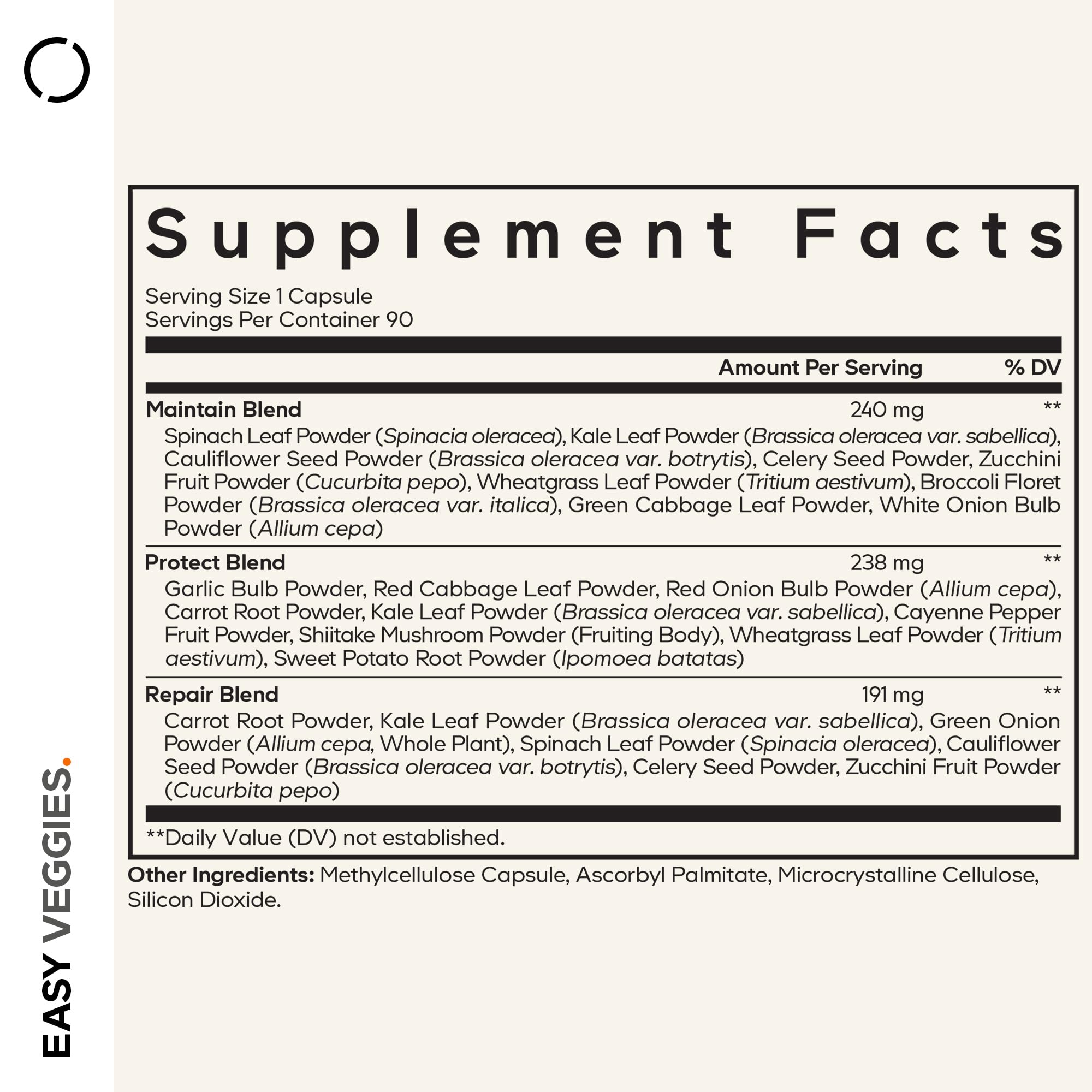 Codeage Instantfood Easy Veggies Capsules, Daily Vegan Blend, 90 Capsules — Amazon image 2