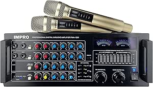 Amazon.com: ImPro PMA-1200 1200W Mixing Amplifier Bundle with ImPro UHF ...