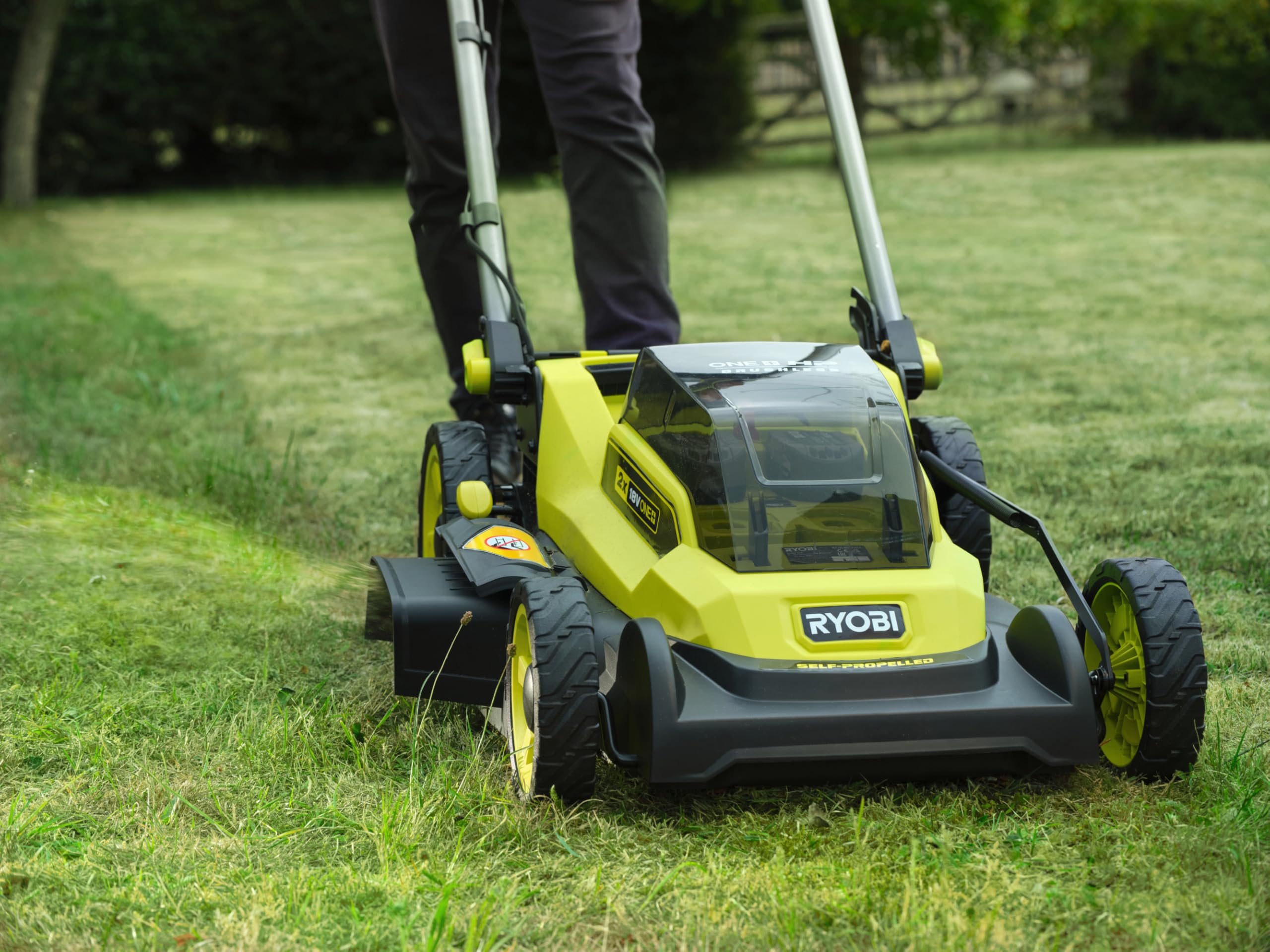 RYOBI Akku-Rasenmäher RY18LMXSP51A-0 ohne Akku & Ladegerät