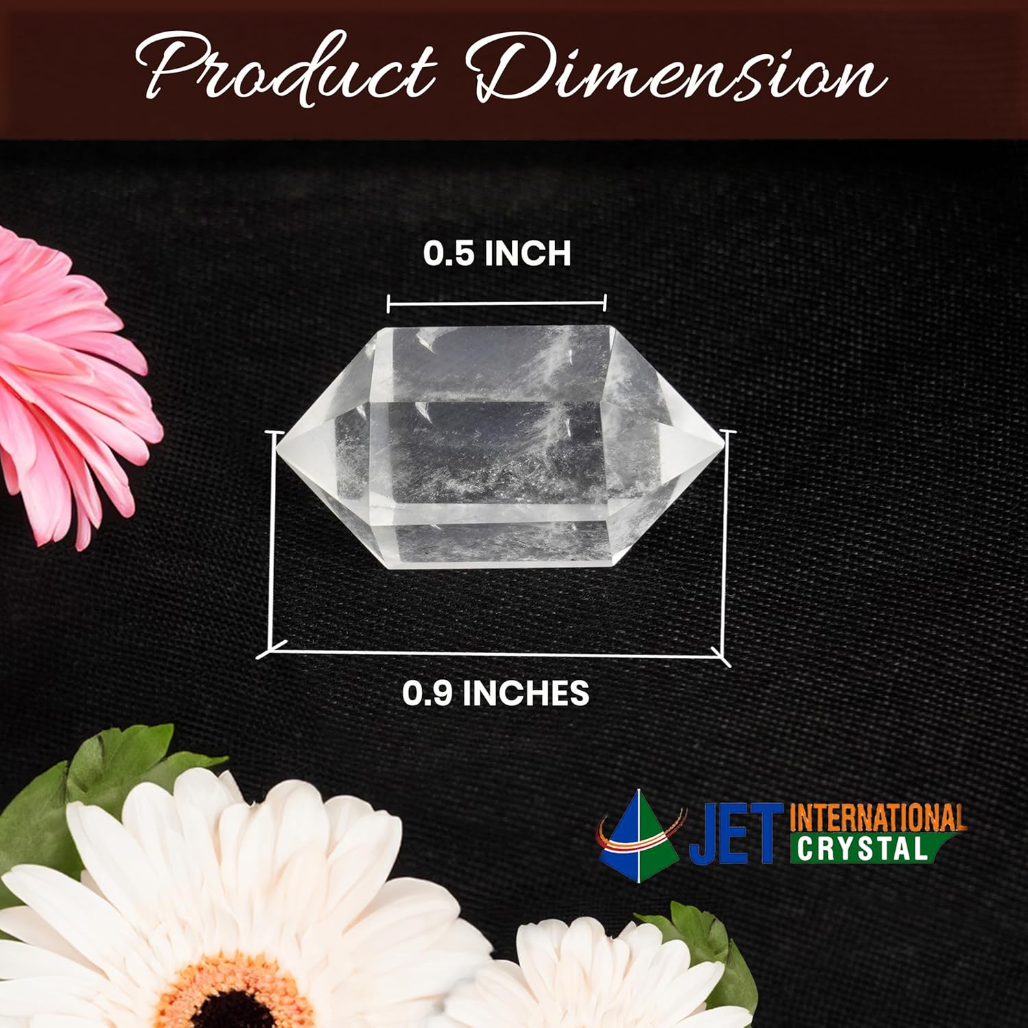 Jet Beautiful Crystal Quartz Herkimer Gemstone Sphatik Diamond Healing Crystal Natural Authentic Good Luck Genuine Divine Holy Pious Metaphysical Brazil Esoteric - Image 2